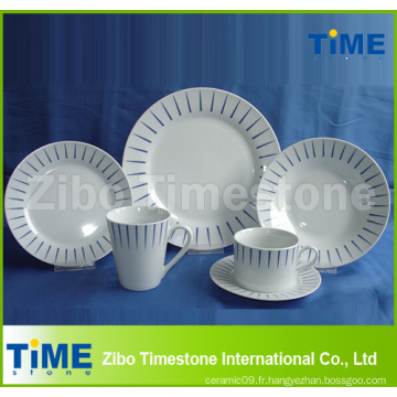 Ensemble de dîner en porcelaine 20PCS avec impression-UE 17,9% Droit antidumping